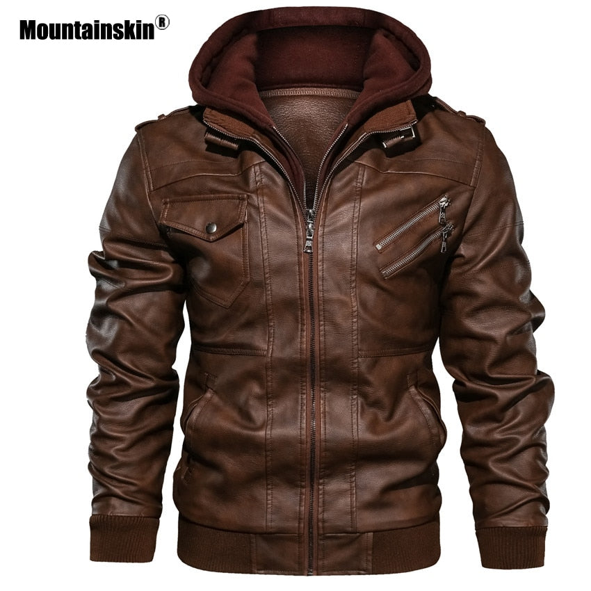 Jaqueta Masculina de Couro