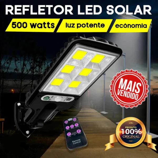 Super Refletor Led Solar com Sensor de Movimento [ÚLTIMAS UNIDADES]