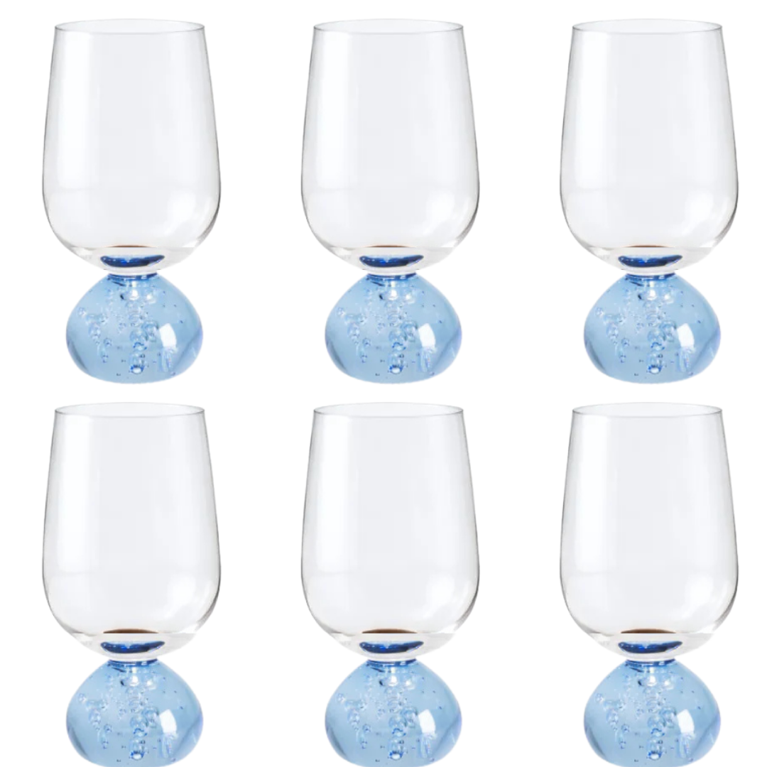 Taças Champanhe Base Esfera Transparente
