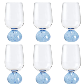 Taças Champanhe Base Esfera Transparente