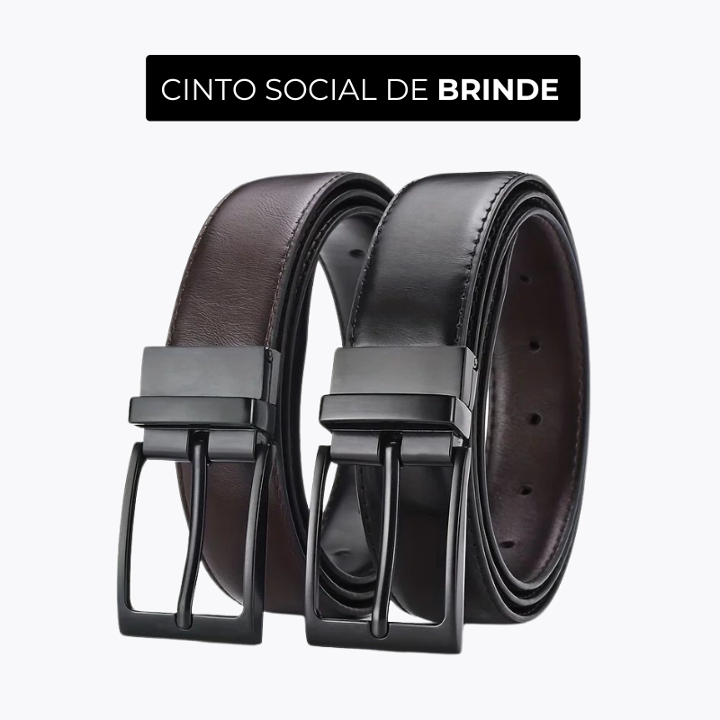 COMPRE 1 E LEVE 2 |  Calça Social Clássica Alfaiataria Gentleman 2024 + Brinde Cinto