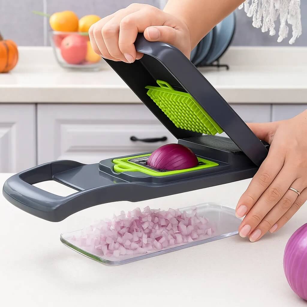 UltraChef™ – Cortador e Fatiador Multifuncional 16 em 1.