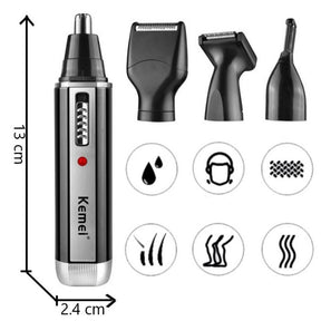 Barbeador Sem Fio Kit Kemei