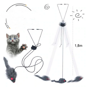 Brinquedo de Rato Saltitante Para Gato
