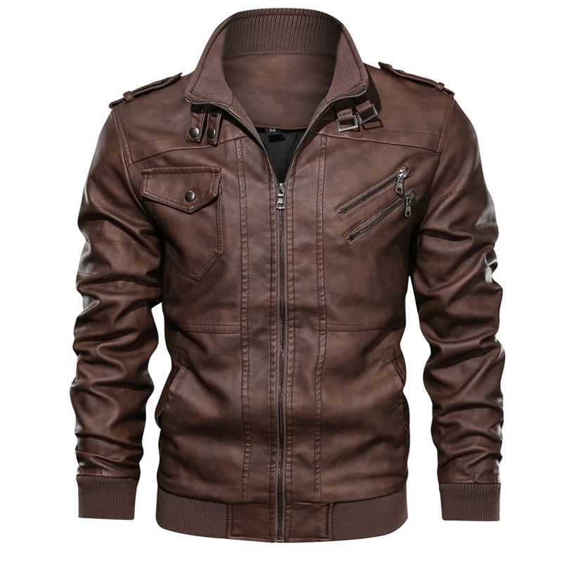 Jaqueta Masculina de Couro