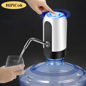 Bomba De Garrafa De Agua - Portátil - Carrega Via Usb