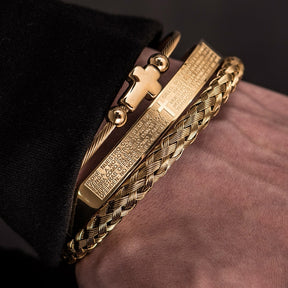 Pulseira Escultural Romana (KIT 3 POR 1)
