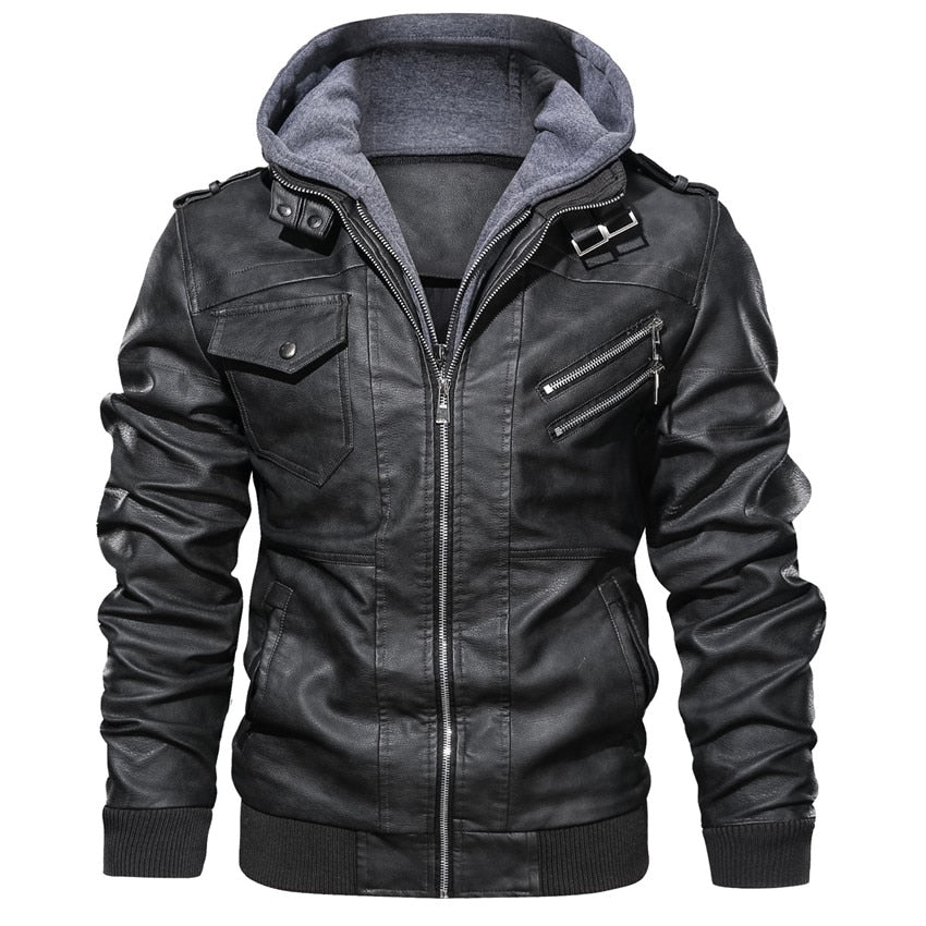 Jaqueta Masculina de Couro