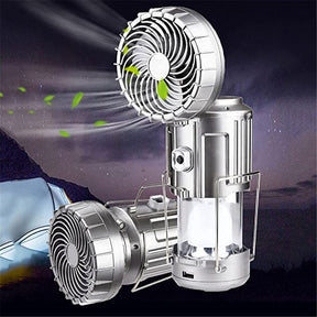 CampingPRO ™ Ventilador, Lâmpada e Banco de Baterias movidos a Energia Solar 6 em 1