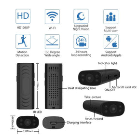 Câmera de Segurança Pro WI-fI HD Original (com suporte)