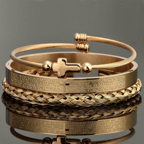 Pulseira Escultural Romana (KIT 3 POR 1)