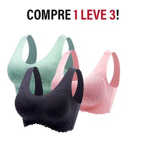 KIT 3 Peças - Sutiã Comfort Plus 5D - Compre 2 Leve 3